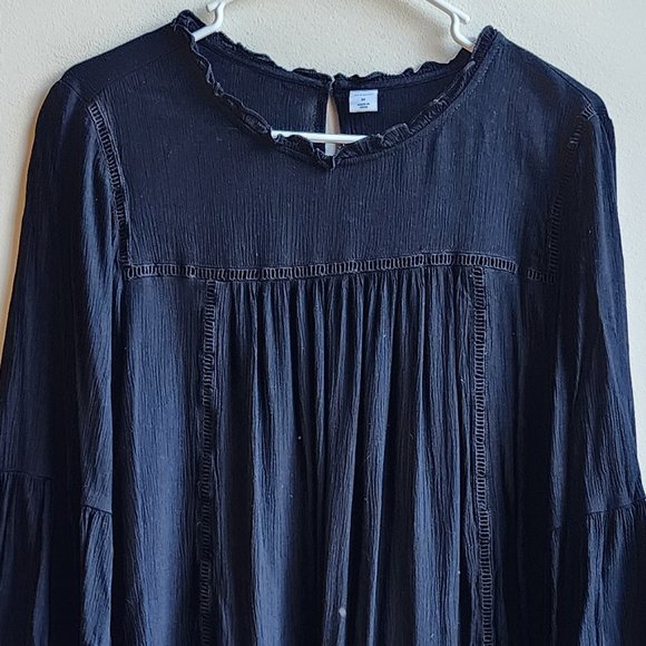 Old Navy Black Peasant Jersey Size Medium - Picture 5 of 13